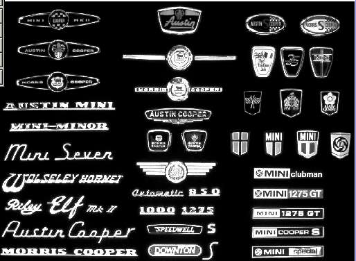 Classic mini clearance bonnet badge