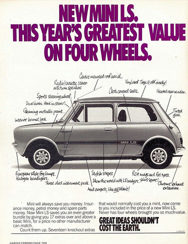 1977-Mini-cooper-LS-austrailian-mania-ad