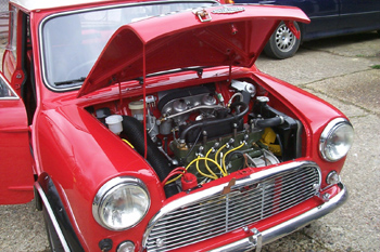 Front engine Mini Cooper S