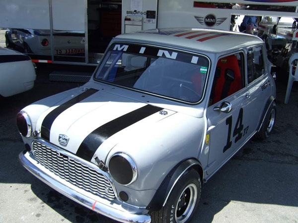 Classic MINI Cooper race car. Even More pictures and stories can be found 