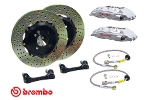 BREMBO GT FRONT BIG BRAKE KIT DRILLED SILVER - MINI COOPER AND S