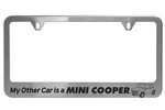 License Plate Frame - My Other Car is a MINI Cooper