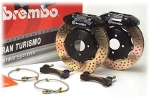 BREMBO GT FRONT BIG BRAKE SYSTEM KIT (12.6 DISC) - SILVER CALIPERS