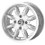 6x13 Minilight Wheel By John Brown Wheels, Silver, (w/lugs, cap)