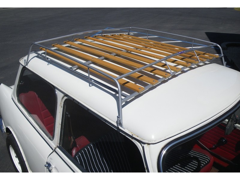 Classic style roof rack on an R56 North American Motoring