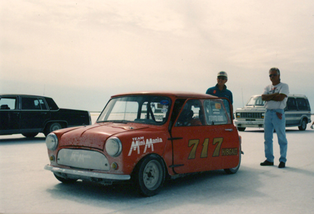 Waiting in line with Mini Cooper