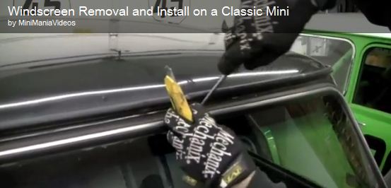 Windscreen Removal & Installation Classic Mini - Mini Mania Inc.