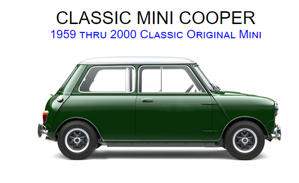 koffie Bedankt volwassen MINI Cooper Parts, Classic Mini Parts, Austin-Healey Parts and Morris Minor  Parts For Sale Online