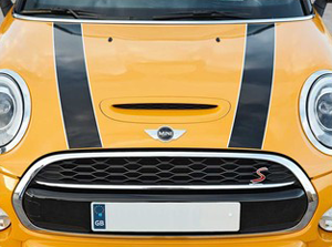 Mini Cooper OEM Bonnet Stripes in assorted colors for F55, F56, F57