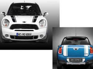 Mini Countryman and Paceman OEM Stripes for Body and Hatch in Various Colors