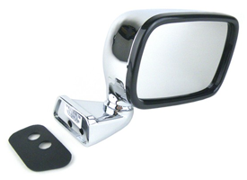 chrome door mirror for classic mini