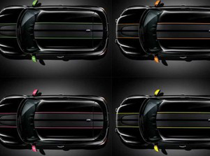 Mini Paceman OEM Sport Ray Stripes in Various Color Options