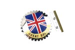 Classic Austin Mini Union Jack Grille Badge Great Britain