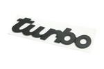 MINI Cooper S turbo Script Exterior Emblem, Made in Germany, 1.25 inchs by 5 inches.