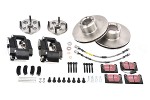 Brake Conversion Kit Alloy 4-pot Caliper Vented Disc | Classic Mini