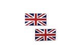 Classic Austin Mini Small Union Jack Stick On Decal Sold In Pair
