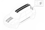 Roof Stripes Chili Red OEM | Gen2 MINI Cooper &amp; S Countryman