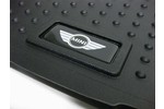 Trunk Cargo Mat Rubber &quot;Wings&quot; Logo Black OEM | Gen2 MINI Cooper &amp; S Countryman