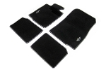 Floor Mat Full Set Carpet &quot;Wings&quot; Logo Black OEM | Gen2 MINI Cooper &amp; S Countryman &plus; Paceman