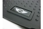 Trunk Cargo Mat Rubber &quot;Wings&quot; Logo Black OEM | Gen2 MINI Cooper &amp; S Paceman