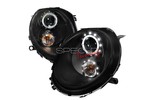 Halo LED Projector Headlights Black MINI Cooper Cooper S Gen 2