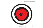 Round Gographic 4.25 Dia Vinyl Badge each - Kiss