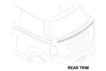 Mini Cooper Chrome Trim Rear Hatch OEM Gen2 Hardtop
