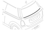 Mini Cooper Trim Insert Rear Hatch Oem Gen2 Hardtop