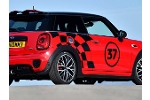 JCW Pro Checkered Racing Stripes Black OEM | Gen3 MINI Cooper