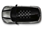 Mini Cooper Sunroof Decal Checkered Black/Grey OEM Gen3
