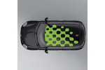 Mini Cooper Roof Graphics Vivid Green for Black Roof Gen3