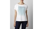 Mini Ladies White T-Shirt with Blue / Teal Signet