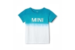 Mini Kids T-shirt Dip-dyed Wordmark Aqua/white 2-3y / 98