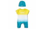 Mini Baby Onesie & Beanie Lemon/aqua/white One Size