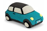 Mini Knitted Car Cushion in Aqua