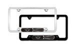 MINI License Plate Frame with Wings Black Jack logo OEM each