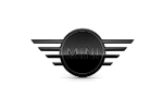 Mini Cooper Black Rear Wings Emblem Badge OEM Gen3 Clubman