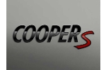 Mini Cooper Black 'Cooper S' Rear Emblem Badge OEM Gen3