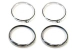 Classic Austin Mini headlight headlamp chrome ring kit per car