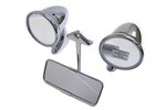 Classic Austin Mini chrome mirror set for both doors and interior