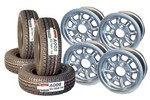 4.5 x 10 Inch Mini Cooper Wheels & Yokohama A008 Tire Set of Four