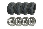 Classic Mini Set Of 4 7x13 Inch Mamba Wheels & Yokohama 175/50-13 Tires