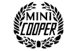 Classic Mini Decal White Wreath 'Mini Cooper'