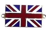 Classic Austin Mini Union Jack Resin Enamel Badge With Lugs To Screw On