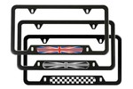 License Plate Frame Black With Patterns