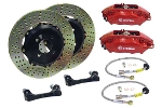 BREMBO GT FRONT BIG BRAKE SYSTEM KIT (12.6 DISC) - RED CALIPERS