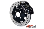 Mini Cooper Front Big Brake Kit Wilwood 12.19 Black Calipers and Drilled & Slotted