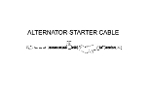 Alternator To Starter Cable Oem Replacement - Cooper