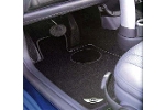OEM Floor Mats Black Carpet with Wings Logo | Gen1 MINI Cooper Convertibles
