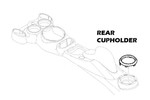 Chrome Trim Ring Rear Cupholder Oem Mini Cooper & S